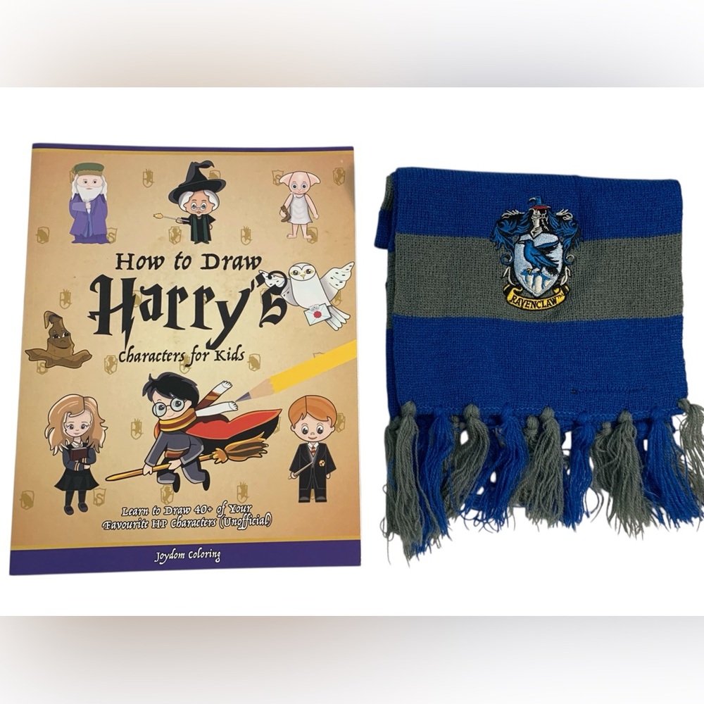 How‎ To  Draw 40+ of Your Favorite Harry Potter Characters. + Free H.P Scarf